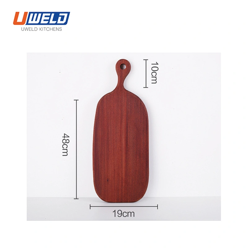 Uweld Kitchens Natural Solid Wood Serving Plate Steak Board Pizza Board Cutting Board  Butcher Block  Beech Wood Black walnut