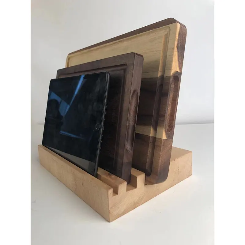 Cutting Board Organizer-Tablet Stand and Holder-Cutting Boards Holder Universal Kitchen Rack (12x7.9x1.8inches)…