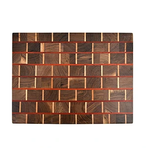 Uweld Round Walnut Wood Cutting Board Serving Board