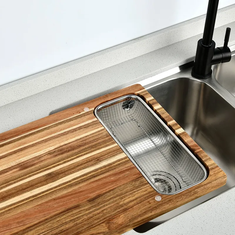 Meal Prep System-Acacia cutting board with containers Set of 11