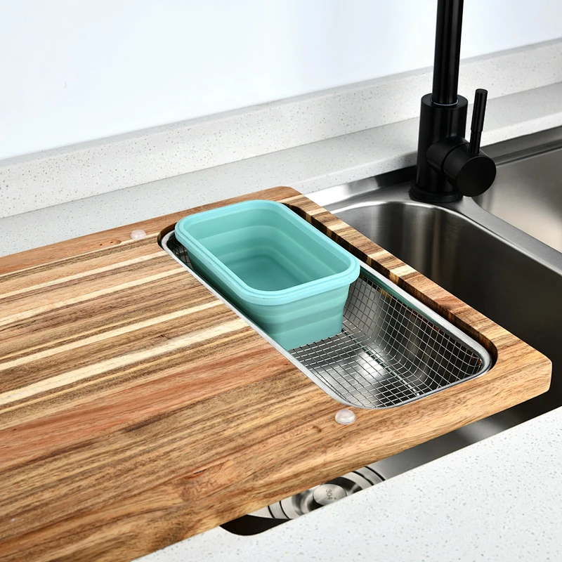 Meal Prep System-Acacia cutting board with containers Set of 11
