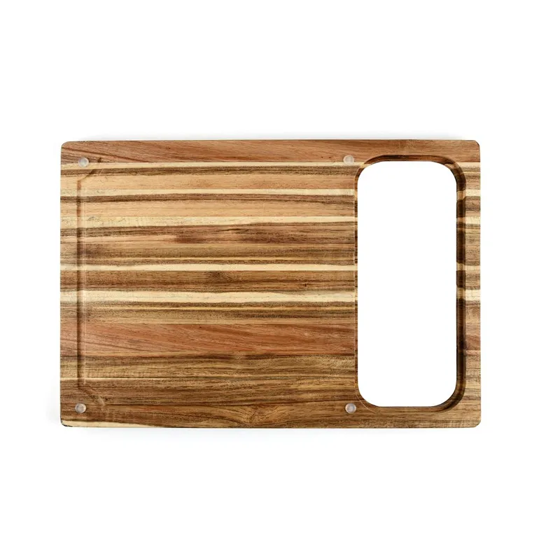 Meal Prep System-Acacia cutting board with containers Set of 11