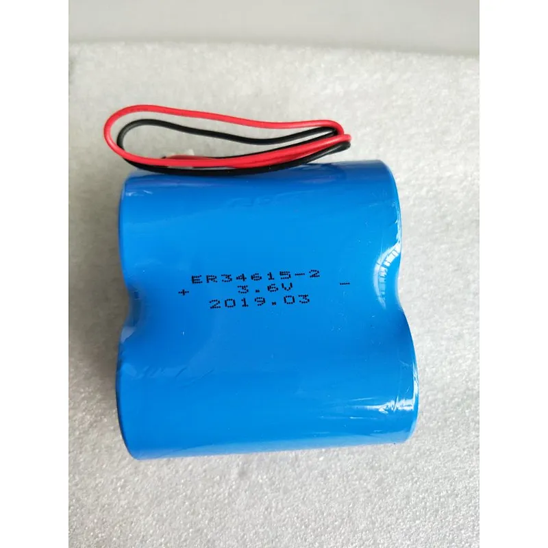 Li-SOcl2 D Size 3.6V ER34615 38AH Lithium battery pack with wire and connector