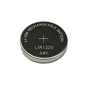 CR1220 rechargeable battery LIR1220 3.6v lithium button cell batteries