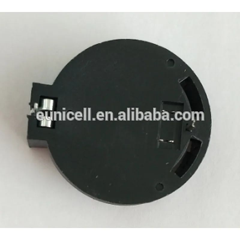 CR2032 battery holder plug-in type with 3 pins horizontal