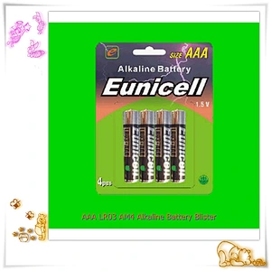 1.5v AAA AM4 LR03 Alkaline battery for electronic device