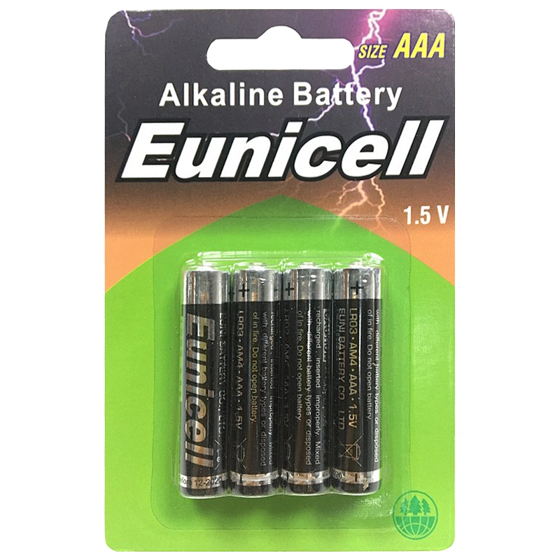 AAA 1.5V lr03 am-4 Super Alkaline dry battery for flashlights
