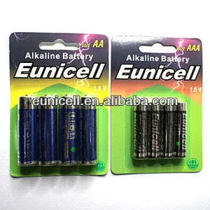 AAA battery alkaline 1.5v Eunicell brand dry batteries AAA LR03