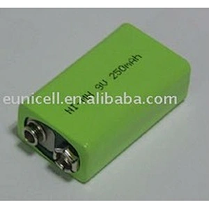 NIMH 9v 250mAh rechargeable battery for baby toys