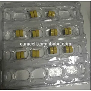 TWS battery Rechargeable Li-ion button cell battery 3.6V LIR1254 with solder tabs or pins