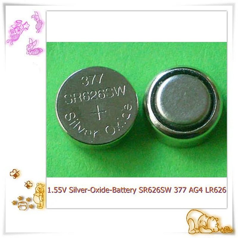 SR626 battery 1.55v 377 SR626SW silver oxide watch batteries