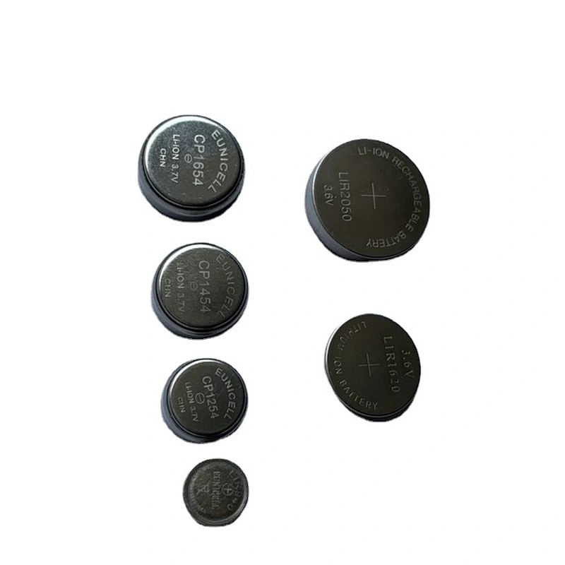 Eunicell 3.6V LIR1254 LI-ION button cell battery for bluetooth headset Wireless Headphones