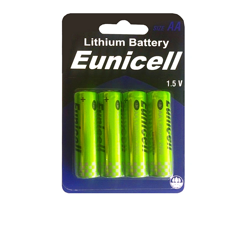 aa lifes2 1.5v lithium battery 2900mah Eunicell battery with high quality