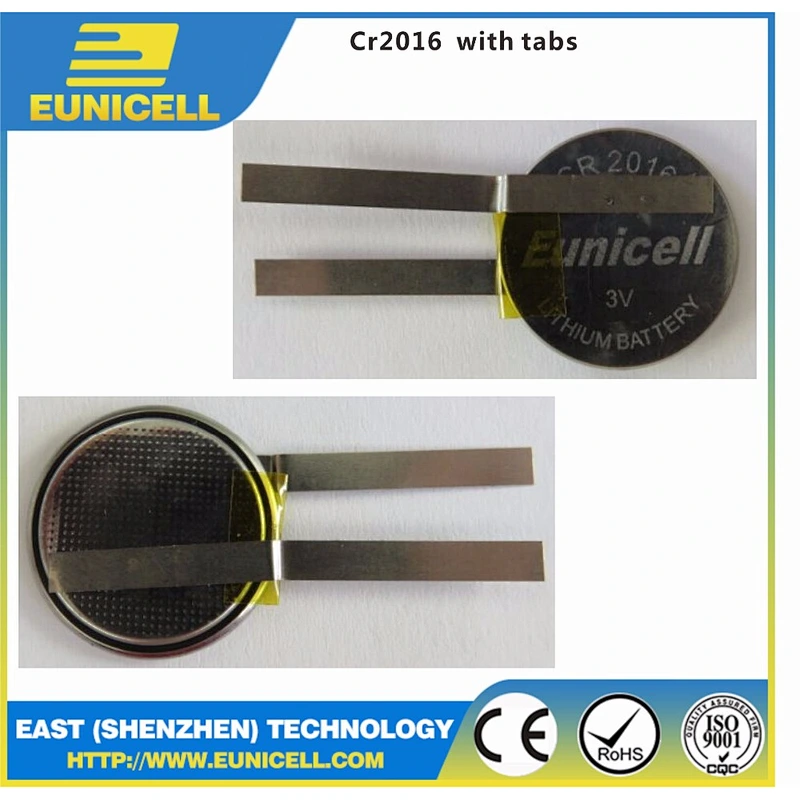 cr1225 CR2430 lithium button cells battery/Eunicell tabs battery with solder pins