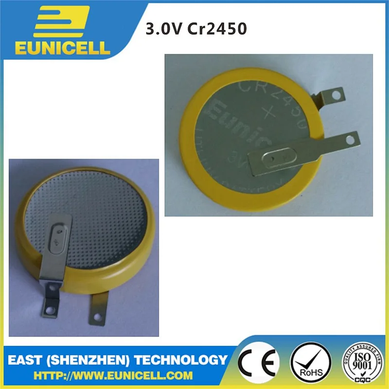 High temperature cr2450 batteries CR2450HR battery for car
