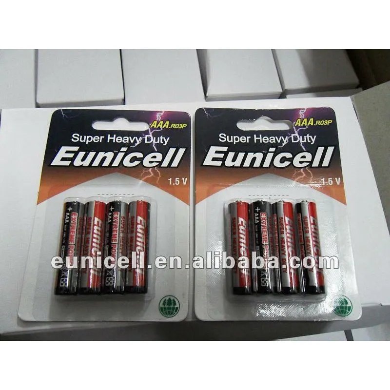 Heavy duty battery AAA R03 UM-4 dry battery R03P AAA battery