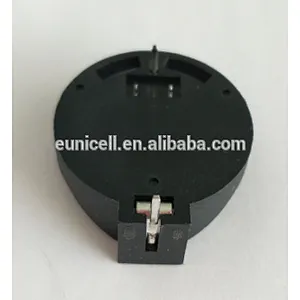 CR2032 battery holder plug-in type with 3 pins horizontal