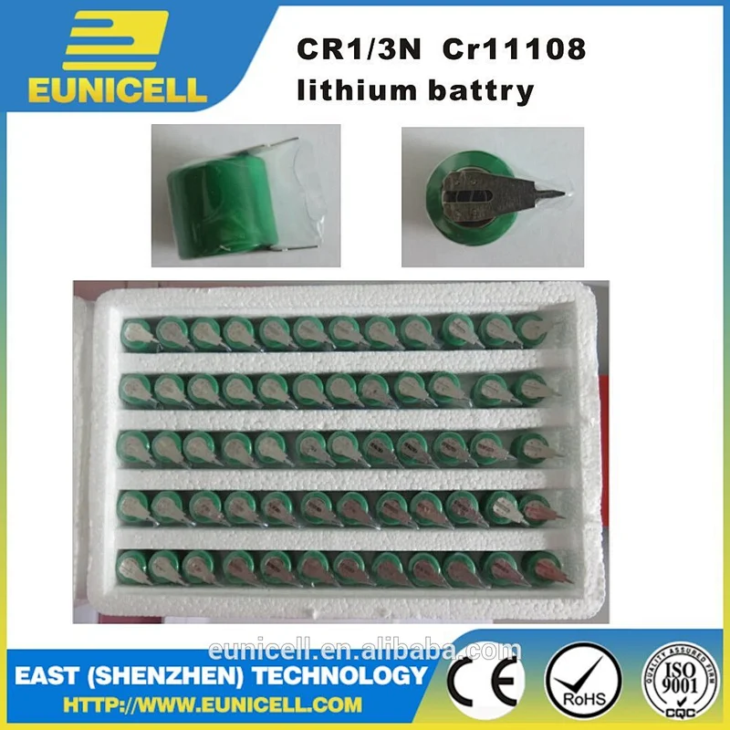 CR1 3N 3V Lithium Battery CR1/3N CR1-3N CR11108 2cr1/3n battery