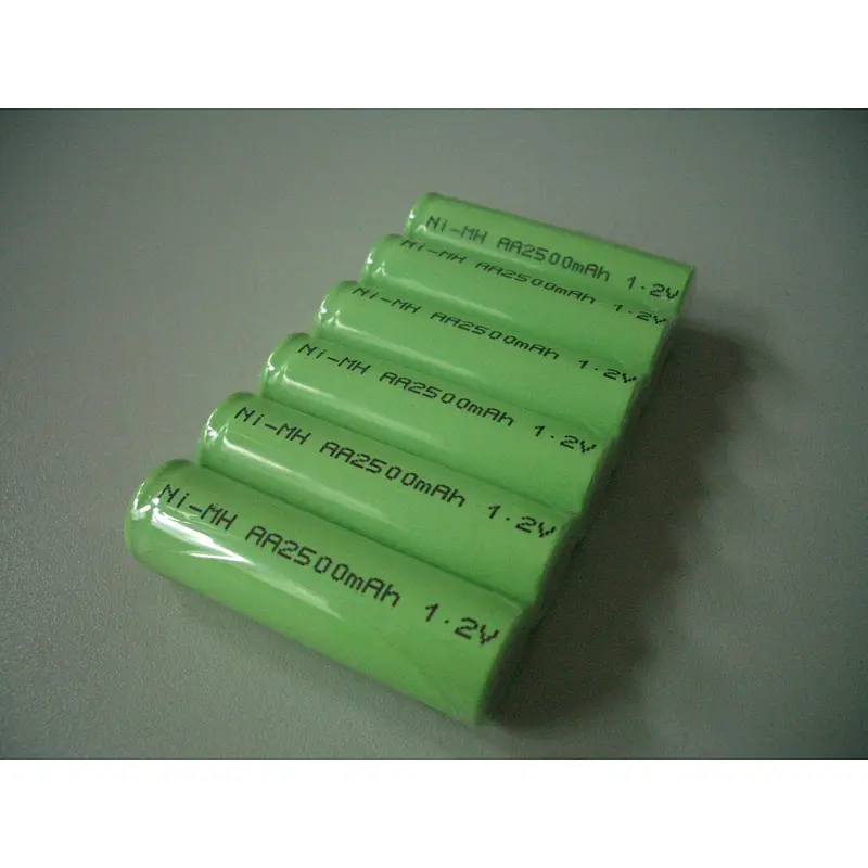 Long Cycle life 1.2v nimh battery AA 2500mah rechargeable battery for toys