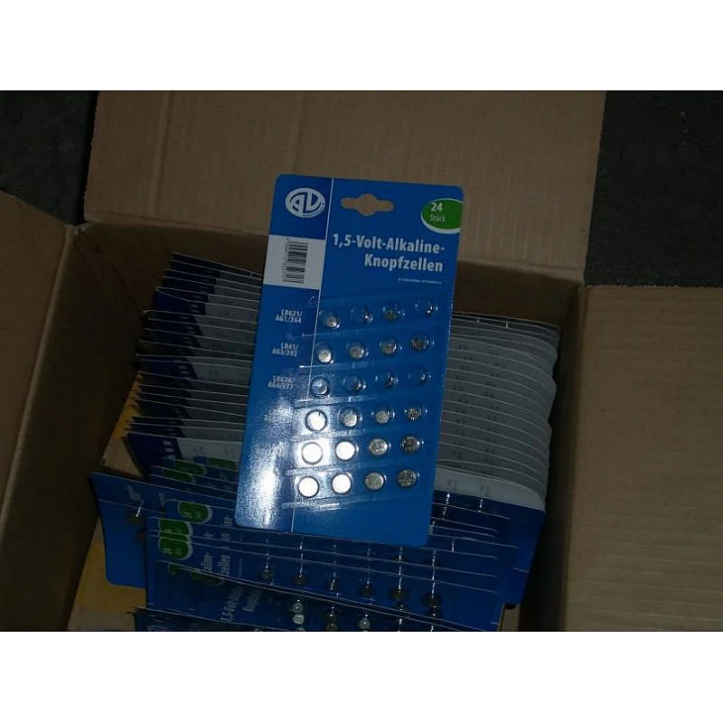 30PACKS 24PACKS 20PACKS 1.5V AG alkaline button cell battery AG1 AG3 AG4 AG10 AG12 AG13 Eunicell batteries
