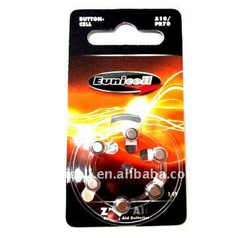 Hearing aid battery Zinc Air Cell A10 battery