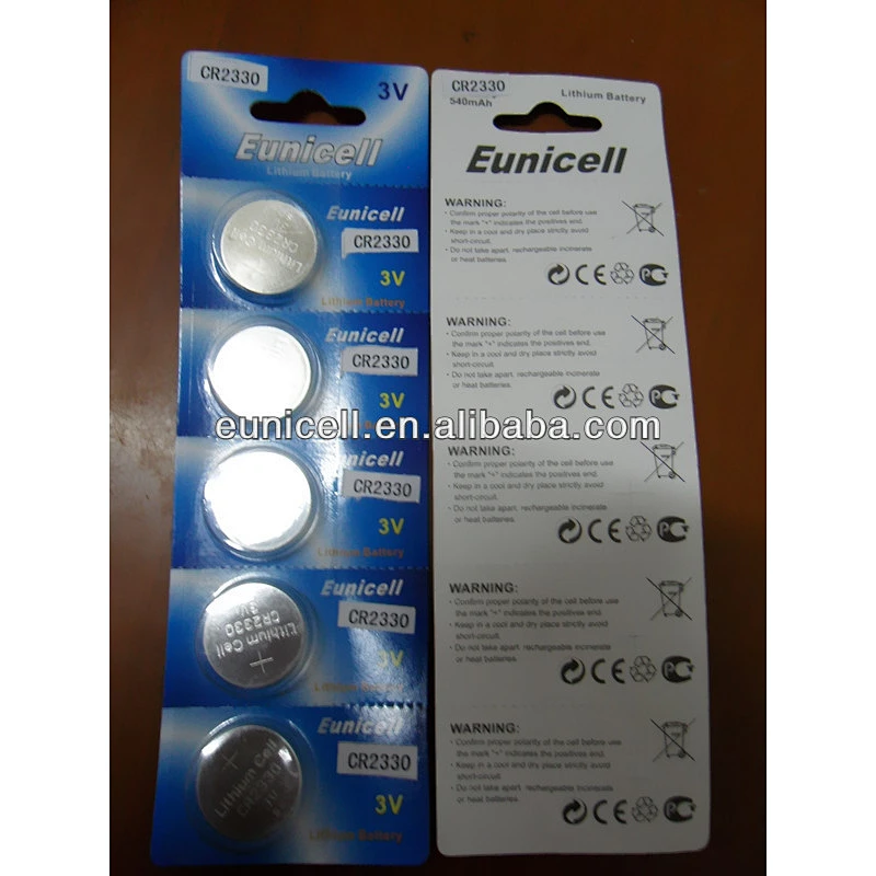 3V lithium coin cell battery CR2320 CR2330 CR2354