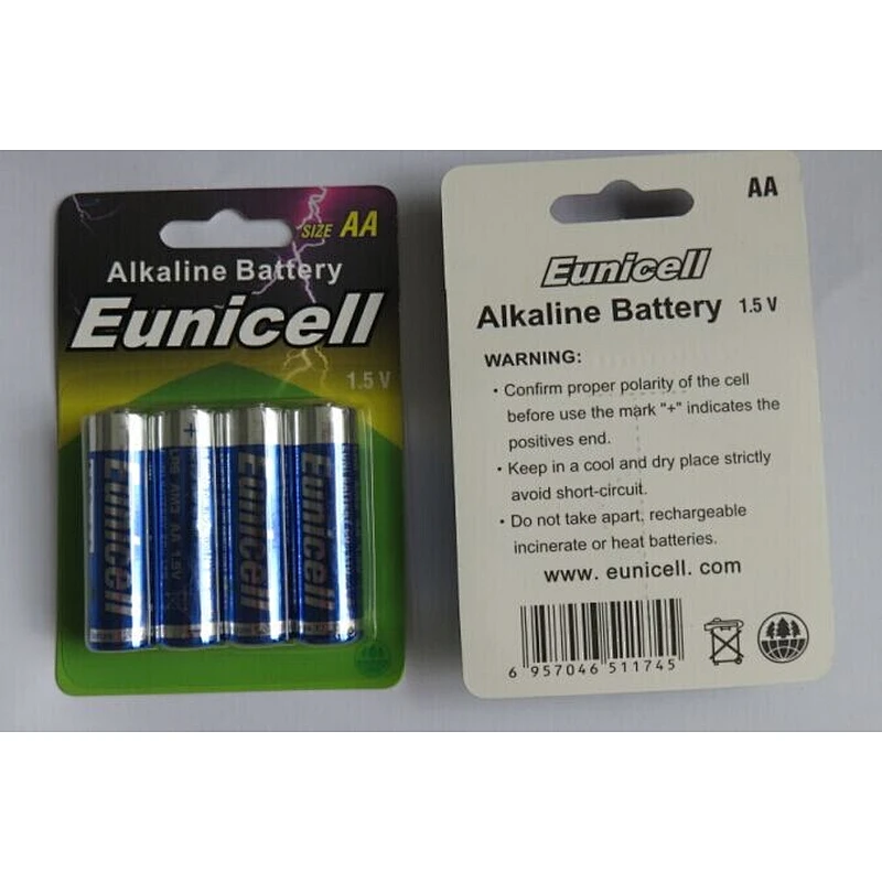 China manufacturer 1.5V AA LR6 AM3 Alkaline Battery from Eunicell