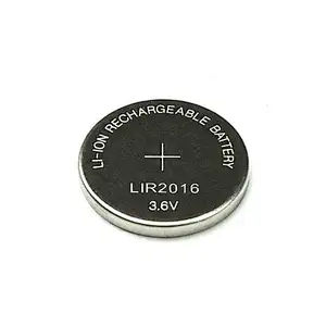 CR2016 rechargeable battery LIR2016 batteries 3.6 lithium ion button cells