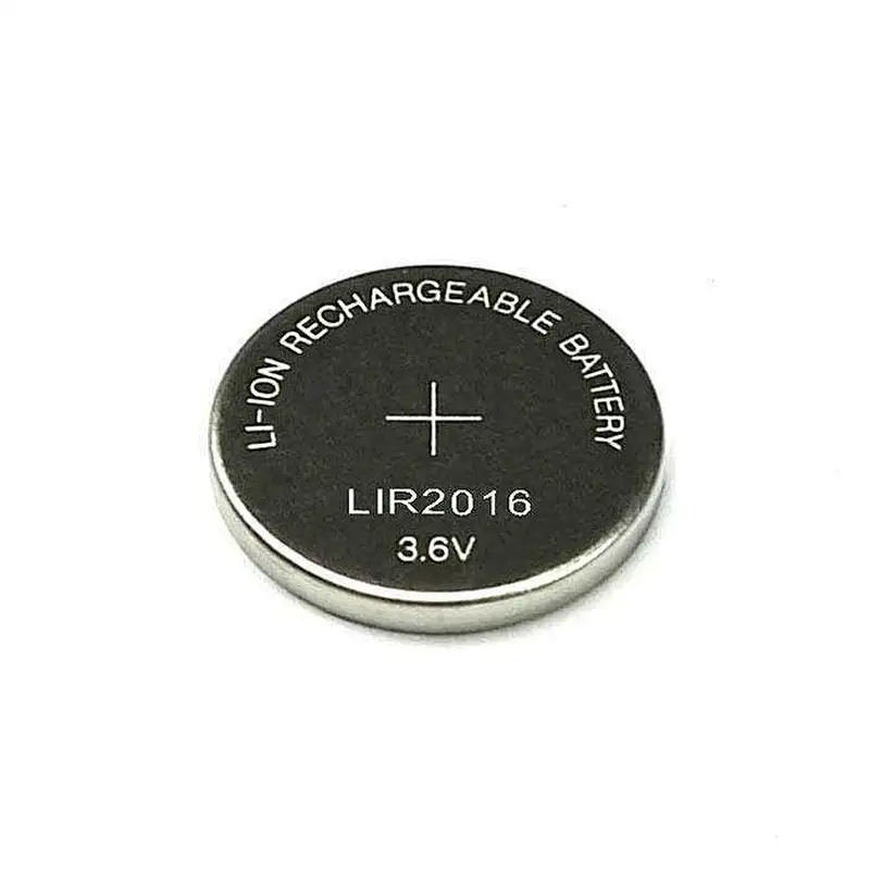 CR2016 rechargeable battery LIR2016 batteries 3.6 lithium ion button cells