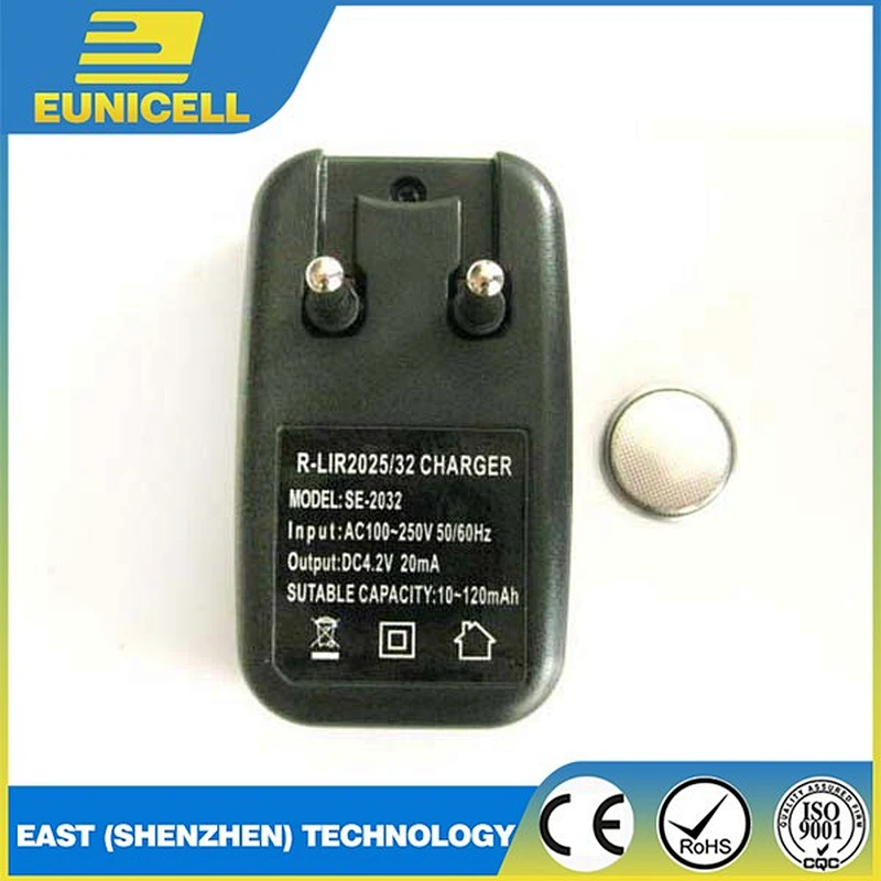Charger for LIR2032 button cell battery LIR2016 LIR2025 LIR2032 battery charger