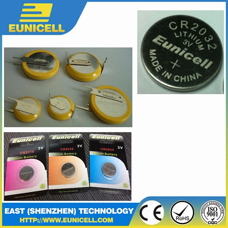 lithium ion battery 3.6v lir1225 CR1225 with solder tabs