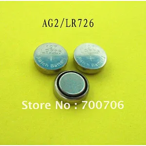 AG2 LR59 LR726 1.5V Alkaline Button battery for Watches calculators