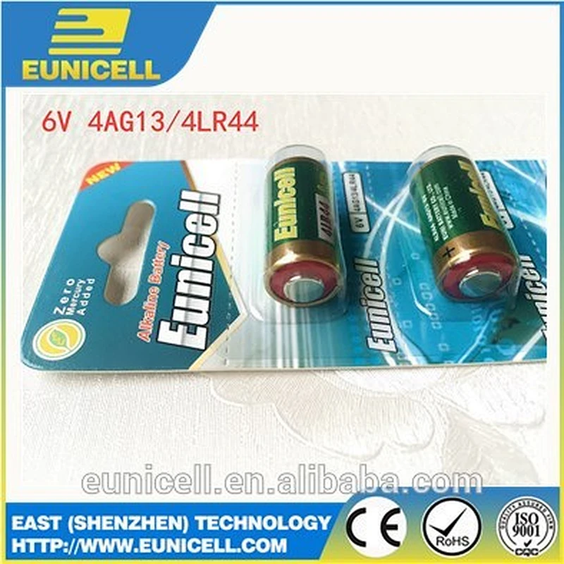Eunicell High Quality 6v 4lr44 Alkaline Battery L1325 PX28A 476A A544 28A