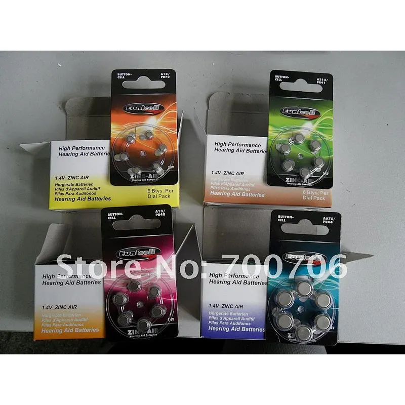 Mercury-Free a675 Zinc air 1.4v A675 Hearing Aid Battery A10,A13,A312,A675