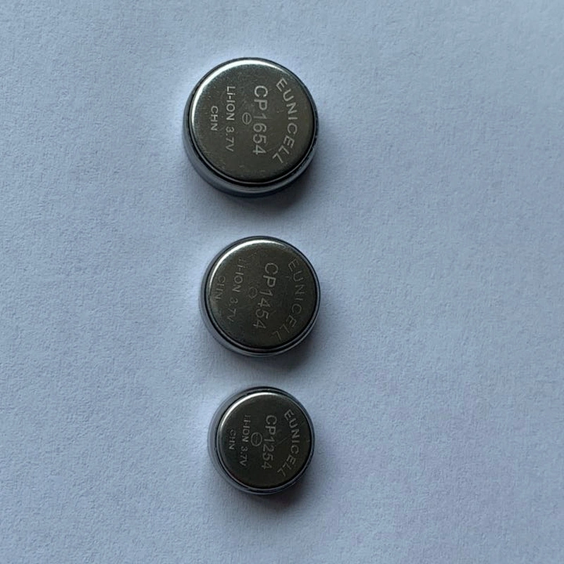 CP1254 3.7V Rechargeable Coin Cell Lithium Li Ion Battery