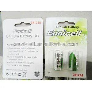 CR123A 1300mAh 3V Li-MnO2 lithium battery CR123A CR2 2CR5