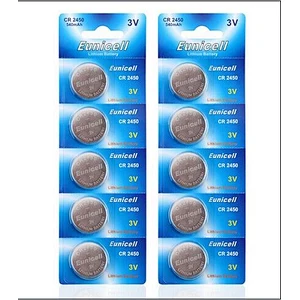 High quality cr2450 3v lithium button cell battery cr2450 bulk