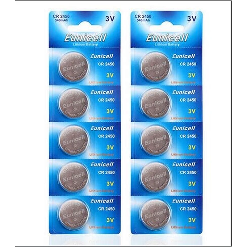 High quality cr2450 3v lithium button cell battery cr2450 bulk