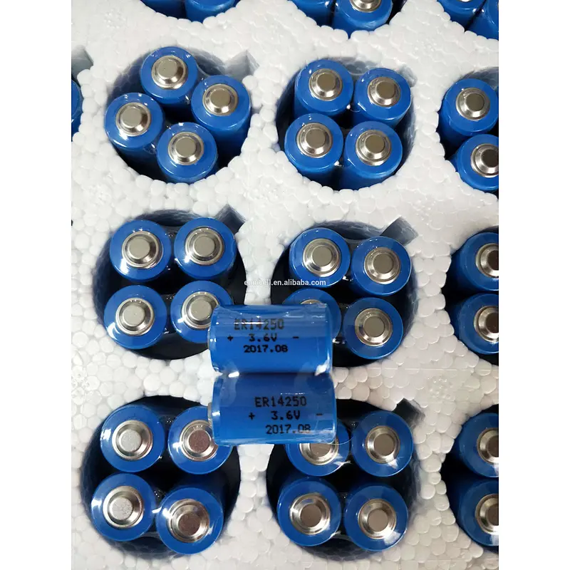 3.6 Volt 1/2AA szie ER14250 1200mAh li-ion lithium batteries
