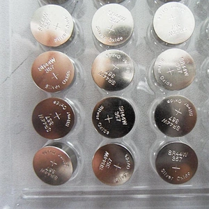 Best selling SR44 coin cell Silvery Oxide button battery A76 SR44 357 AG13 675