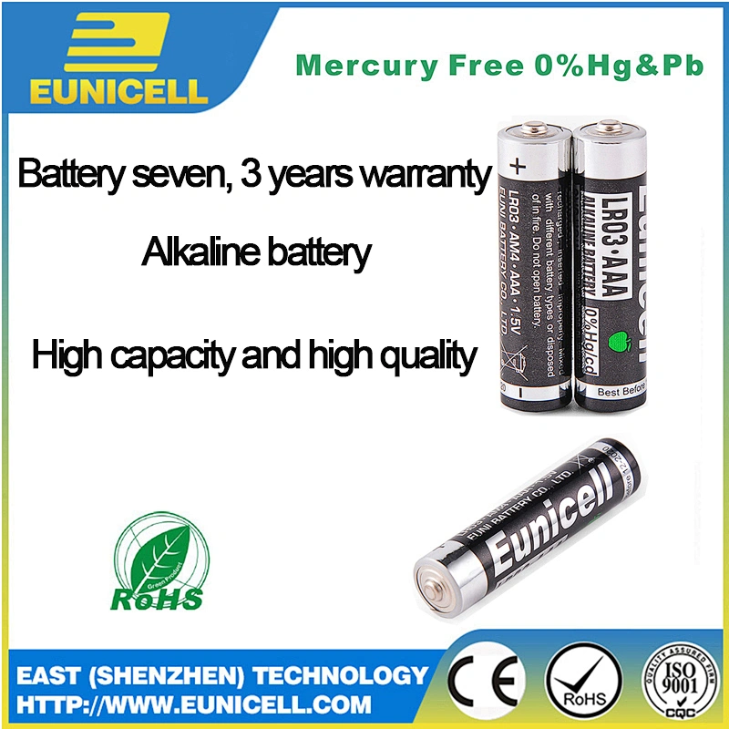 AAA 1.5V lr03 am-4 Super Alkaline dry battery for flashlights