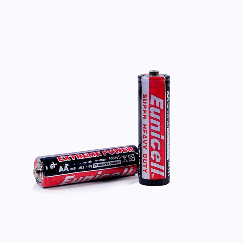 Eunicell R6P AA SUM-3 1.5V Zinc Carbon Dry Cell Battery For Flashlight