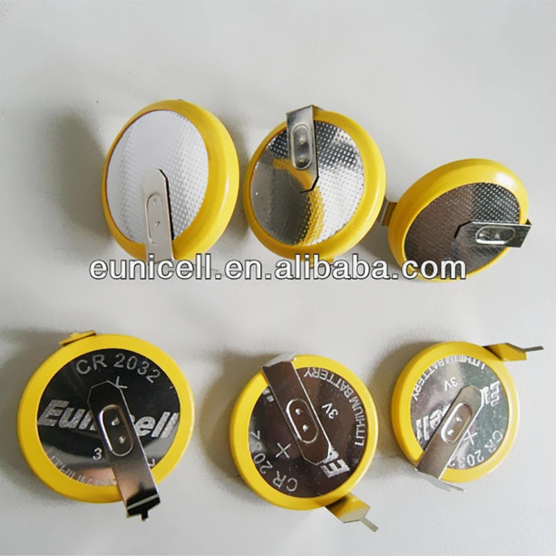 Eunicell lithium battery 3v cr2032 with solder tabs
