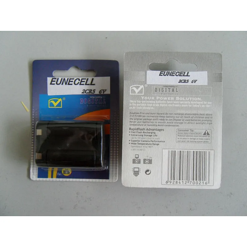 Factory directly sale good quality 6V Lithium battery 2CR5 pile batteries