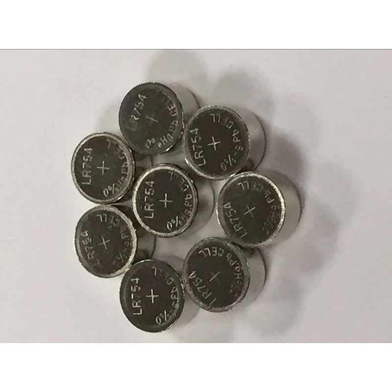 0% Hg, Pb AG5 LR754 1.5v alkaline button cell battery ag1 ag3 ag5 ag4 ag10 ag12 ag13 batteries