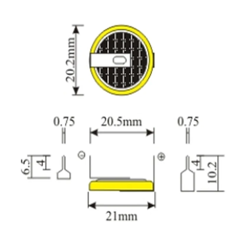 cr2032 3v Li-Mn button cell batteries cr2032/DL2032/LIR2032 battery with solder tabs/lead wire