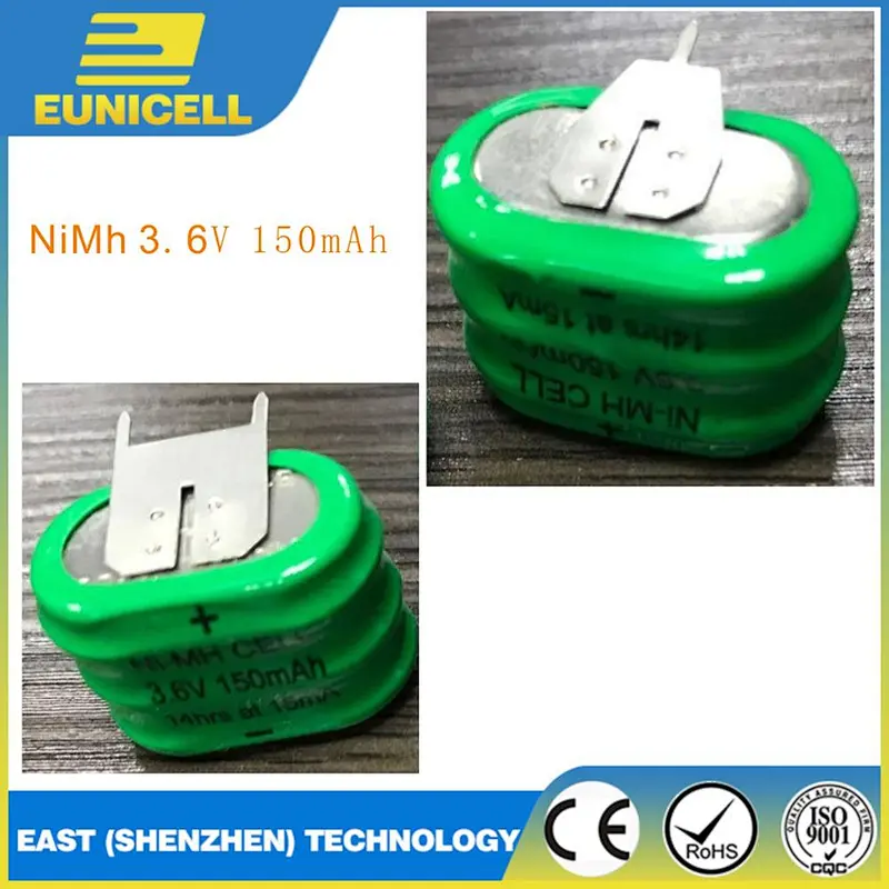1.2x7 Button cell 8.4V 40mA Rechargeable Batter Button Type Nickel Metal Hydride