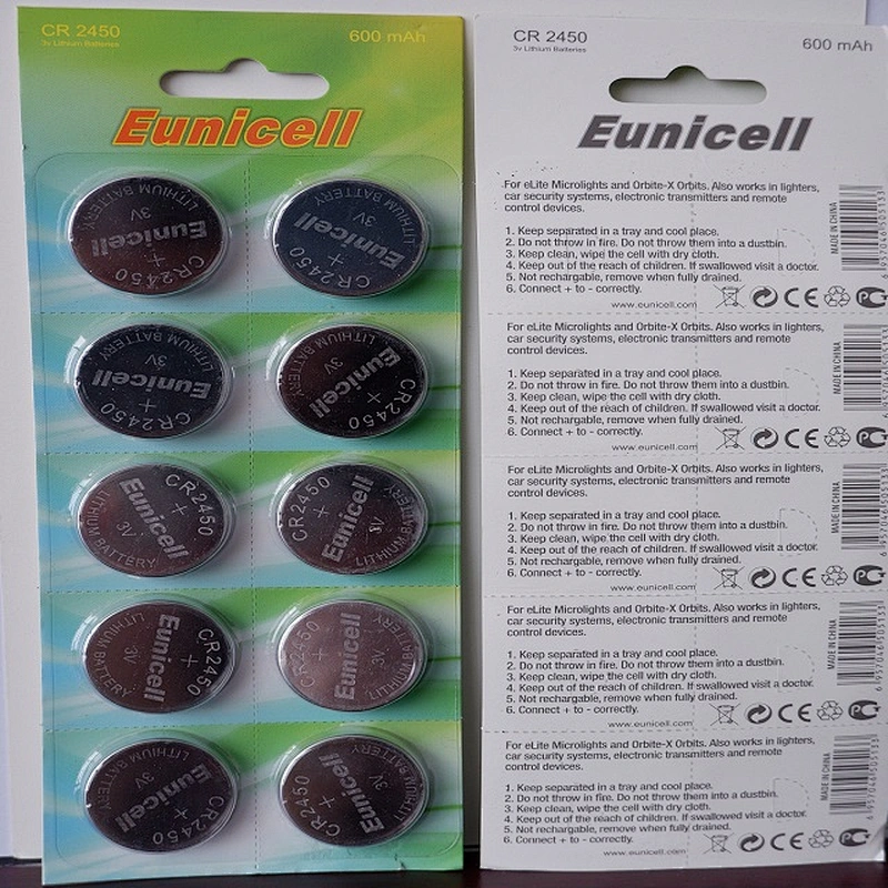 Eunicell CR2450 Lithium Battery