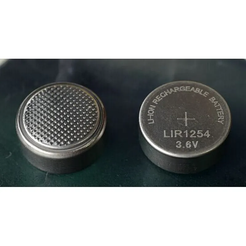 Lithium rechargeable button cell batteries 1254 3.7V battery
