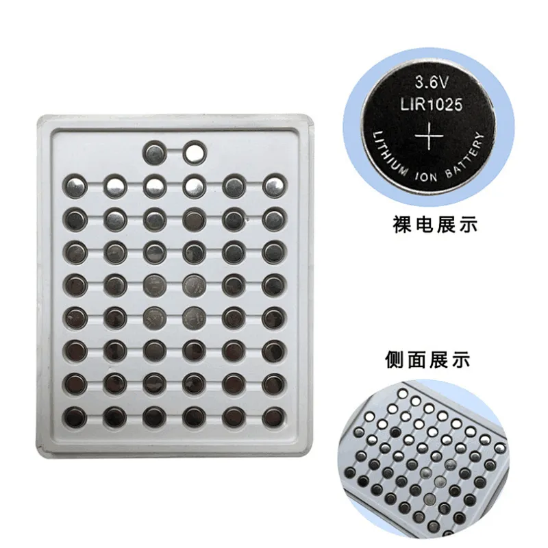 Eunicell Lithium battery LIR940 LIR1254 LIR1454 LIR1654 LIR2032 LIR2450 LIR2025 3.7V Lithium ion battery 3.6V